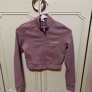 Alphalete crop zip